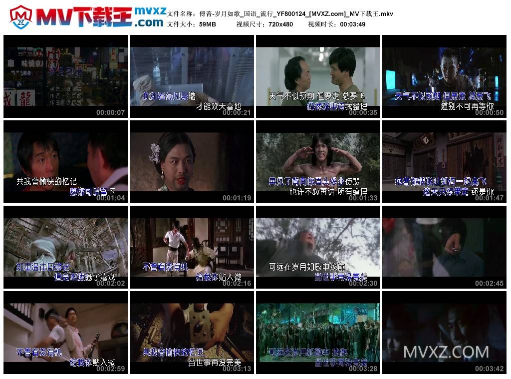 傅菁-岁月如歌_国语_流行_YF800124